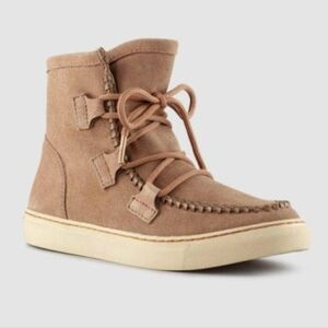 Cougar Fabiola Waterproof Platform Bootie Moccasin Tan Women's 8